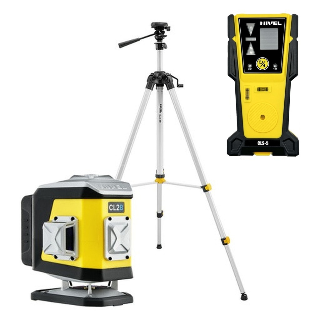 ZESTAW Laser krzyżowy Nivel System CL2B niebieski + statyw SJJM1EX + czujnik CLS4