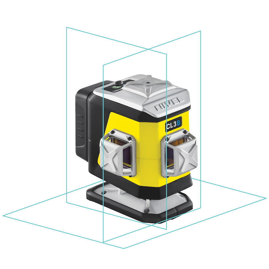 ZESTAW Laser krzyżowy Nivel System CL3B niebieski + statyw SJJM1EX + czujnik CLS4