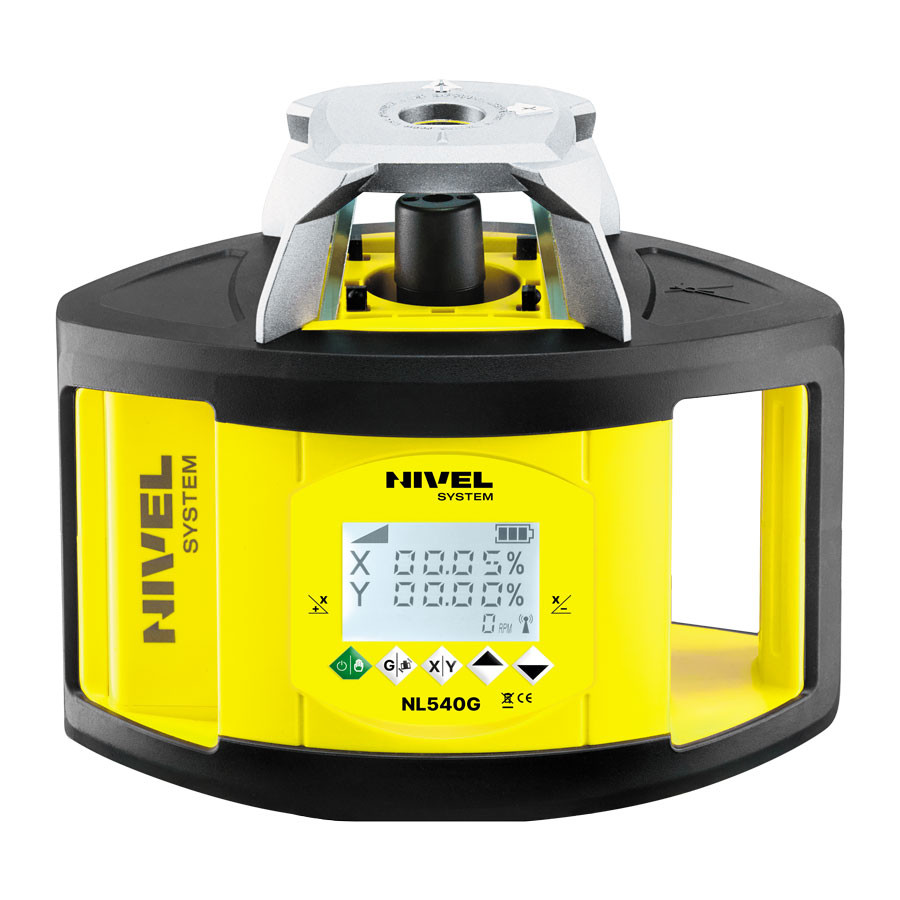 ZESTAW Niwelator laserowy Nivel System NL540G DIGITAL zielony z czujnikiem cyfrowym + łata LS-24 + statyw SJJ1