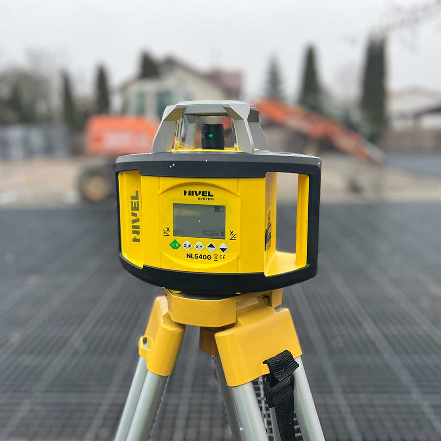 ZESTAW Niwelator laserowy Nivel System NL540G DIGITAL zielony z czujnikiem cyfrowym + łata LS-24 + statyw SJJ32