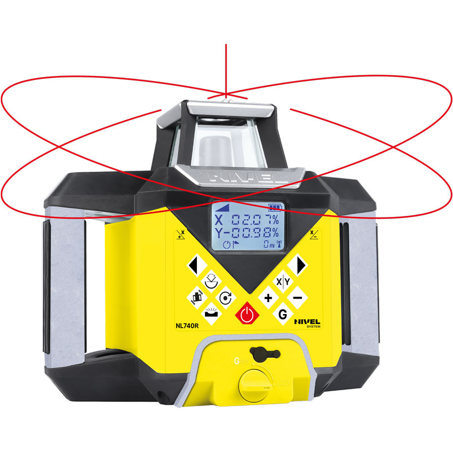 Niwelator laserowy Nivel System NL740R DIGITAL - ZESTAW statyw SJJ1 + łata LS-24