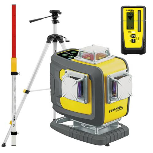 Laser budowlany Nivel System CL4D-G - ZESTAW statyw SJJ-M1 EX czujnik CLS-300 + łata LS-24