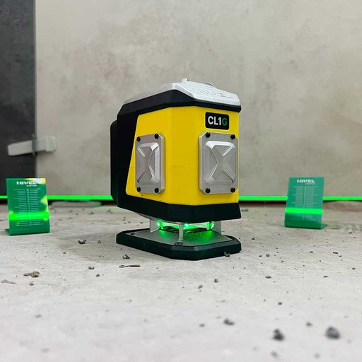 [CL1G-zestaw-2] ZESTAW Laser krzyżowy Nivel System CL1G zielony + statyw SJJ-M1 EX + tyczka LS24 + odbiornik CLS4