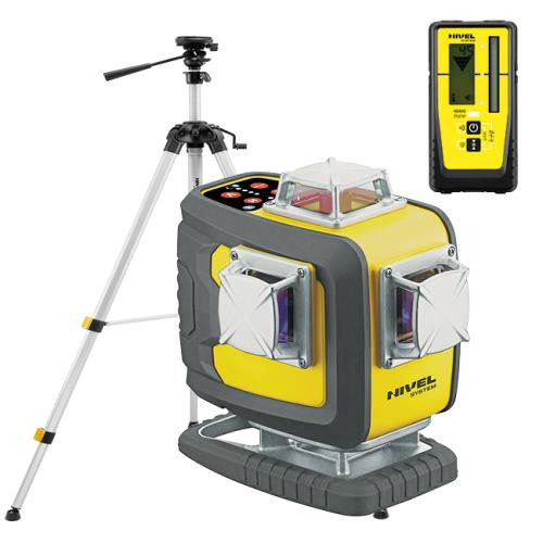 [CL4D-R-zestaw4] ZESTAW Laser krzyżowy Nivel System CL4D-R czerwony + statyw SJJM1EX + odbiornik CLS-300