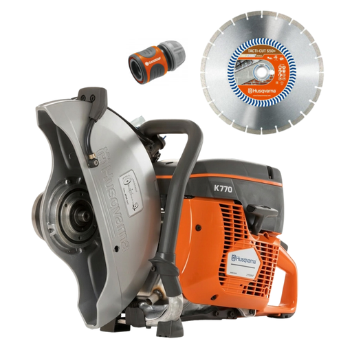 [k770_tarcza] Przecinarka ręczna Husqvarna K 770 (350 mm) z tarczą Tacti-Cut S50 PLUS