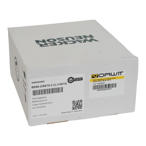 [5000204563] Pakiet serwisowy do ubijaka Wacker Neuson BS 50, BS 60, BS 70