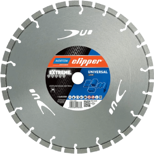 [70184611439] Tarcza diamentowa Norton Clipper Extreme Universal Laser (450 mm x 25,4 mm)